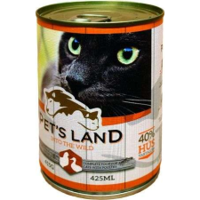 PET'S LAND Pet&#039;s Land Cat konzerv baromfival (24 x 415 g) 9.96 kg macskaeledel