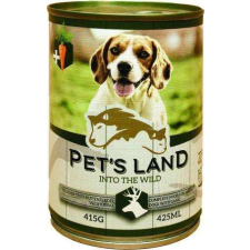 PET'S LAND Pet&#039;s Land Dog konzerv vadhússal és répával (24 x 415 g) 9.96 kg kutyaeledel