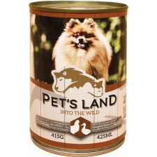 PET'S LAND Pet s Land Dog Konzerv Baromfi 415g kutyaeledel