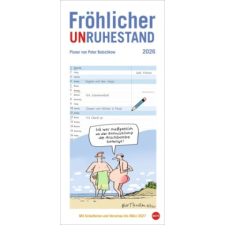  Peter Butschkow: Fröhlicher Unruhestand Planer 2026 – Peter Butschkow (Kalendář) naptár, kalendárium