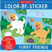 PETER PAUPER Color-By-Sticker - Furry Friends idegen nyelvű könyv