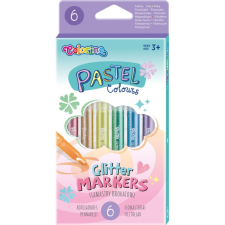Peter Pen Kft. Colorino School Pastel 6db-os glitteres filctoll készlet filctoll, marker
