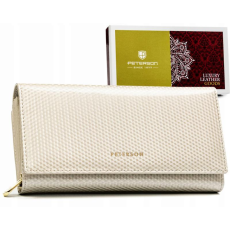  Peterson Női Bőr Pénztárca Ptn 42100-Sbr-7365 Beige