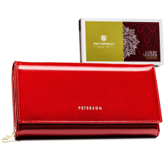  Peterson Női Bőr Pénztárca Ptn 42106-Saf-8584 Red – Piros