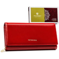  Peterson Női Bőr Pénztárca Ptn 42106-Sgn-8423 Red pénztárca