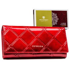  PETERSON NŐI BŐR PÉNZTÁRCA PTN 72401-PLT-6388 Red pénztárca