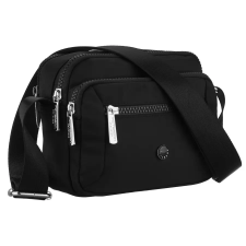  Peterson Női Oldaltáska -PTN CTY-20-2386 BLACK- Fekete kézitáska és bőrönd