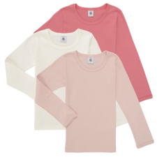 Petit bateau Hosszú ujjú pólók TSML X3 Rózsaszín 6 éves gyerek póló