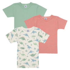 Petit bateau Rövid ujjú pólók 3 TEE SHIRTS MC Sokszínű 3 éves