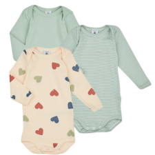 Petit bateau Ruhák BODY US ML PACK X3 Zöld 3 hónapos női ruha