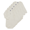 Petit bateau Ruhák BODY US ML PACK X5 Fehér 12 hónapos