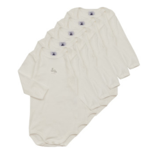 Petit bateau Ruhák BODY US ML PACK X5 Fehér 12 hónapos hálóing, pizsama