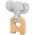Petit Collage Teether Elephant rágóka