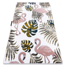 PETIT szőnyeg GARDEN Flamingók A MONSTERA LEVEL krém 160x220 cm lakástextília