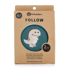 Petite & Mars Elasztikus térdvédők kúszáshoz Follow Misty Green gyerek zokni