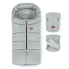  PETITE&amp;MARS Téli szett Jibot 3in1 bundazsák + kézmelegítő kesztyű babakocsira - Jasie Quiet Grey