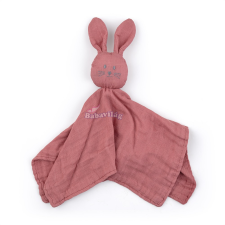  Petite&amp;Mars Hugo Bambusz muszlin szundikendő - Dusty Rose bébiplüss