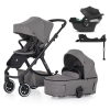  PETITE&amp;MARS KÉSZLET Babakocsi 4v1 ICON Dove Grey LITE AIR + CYBEX Aton B2 i-Size