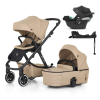  PETITE&amp;MARS KÉSZLET Babakocsi 4v1 ICON Mocha Beige LITE AIR + CYBEX Aton B2 i-Size