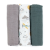 Petite&Mars Petite &amp; Mars Bambusz muszlin 3db-os pelenka szett Moussy Grey Planes, 68 x 68 cm