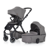 Petite&Mars Petite & Mars Kombinált Babakocsi ICON 2in1 Dove Grey LITE AIR - Könnyű, Légáteresztő Multifunkciós Babakocsi Újszülöttkortól