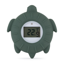 PETITE&MARS Szilikon digitális vízhőmérő Turtle Terry Misty Green 0hó+ baba vízhőmérő