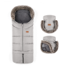  PETITE&MARS Téli szett Arctic 4in1 bundazsák +kézmelegítő kesztyű babakocsira Furry Champagne Shower