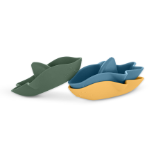 Petite&Mars Petite&Mars Sharks Szilikon fürdőjáték, 3db fürdőszobai játék