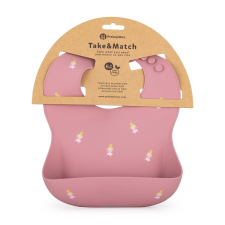 PetiteMars PETITE&MARS Szilikon előke Take&Match Rose Princesses 6m+ előke