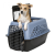 PetMate 2 ajtós felső betöltő kennel S kék kutya szállítás, utazás hordozó