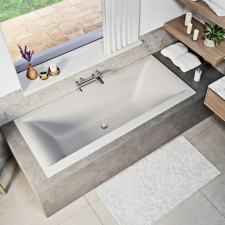  Petra lux slim 170×80 matt fehér egyenes kád kád, zuhanykabin