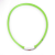 PETS Kicsi világító LED-es nyakörv / méretre vágható, USB-s - zöld