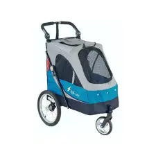 Petstro Safari kutyakocsi, M-es méret, 30 kg-ig - Kék kutyafelszerelés