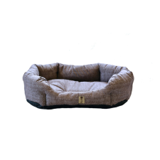 PETSY Bobík pamut kutyafekhely - barnás-szürke - 65 cm szállítóbox, fekhely kutyáknak