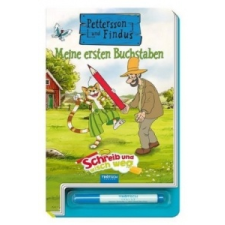 Pettersson & Findus, Schreib und wisch weg - Meine ersten Buchstaben, m. Stift idegen nyelvű könyv