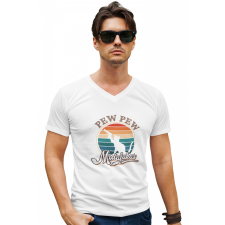  Pew-Pew Madafakas - Férfi V Nyakú Póló férfi póló