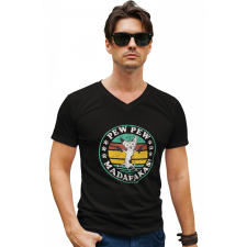  Pew-Pew Madafakas - Férfi V Nyakú Póló férfi póló
