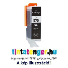  PGI-570XL[Bk] 23,5ml prémium, utángyártott nagy kapacitású fekete tintapatron, chippel nyomtatópatron & toner