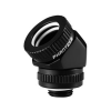 PHANTEKS Glacier Rotary Hard-Tube Fitting 16mm 45 fok G1/4 - fekete (PH-RA45_BK16)