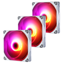 PHANTEKS PH-F140M25 140mm PWM DRGB Rendszerhűtő - Fehér (3db/csomag) hűtés
