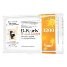 Pharma Nord D-Pearls 3200 D3-vitamin gyöngykapszula 80 db vitamin és táplálékkiegészítő