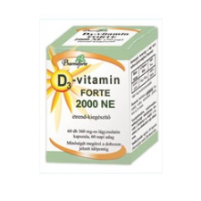 Pharmaforte D3-vitamin FORTE 2000NE, 60 db kapszula gyógyhatású készítmény