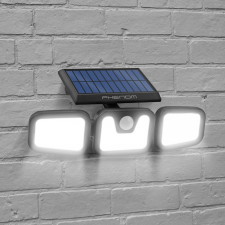 Phenom Mozgásérzékelős szolár reflektor - karos, forgatható - 10 W - 3 COB LED kültéri világítás