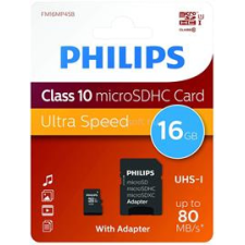 Philips 16Gb microSDHC Class 10 UHS-I U1 (PH669074) memóriakártya