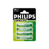Philips 1.5V AA Ceruza elem LongLife 4db  (R6L4B/10) (R6L4B/10)