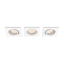 Philips 3PAK halogén süllyesztett lámpatest ENNEPER GU10 négyzet alakú mozgatható PHILIPS világítás