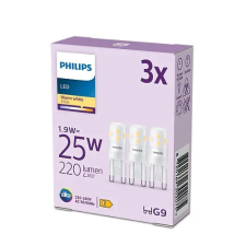 Philips 3x LED izzó G9 KAPSZULA 1.9W = 25W 220lm 2700K Meleg PHILIPS izzó