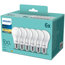 Philips 6PAK LED izzó E27 13W = 100W 1521lm 2700K meleg PHILIPS izzó