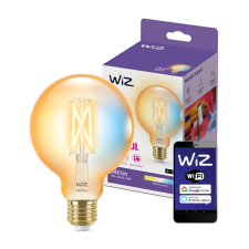 Philips Żarówka LED E27 G95 7W = 50W Filament Bursztynowa SMART WiFi WiZ izzó