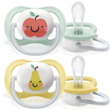 Philips AVENT játszócumi - ultra air 0-6hó neutral 2db alma-körte cumi